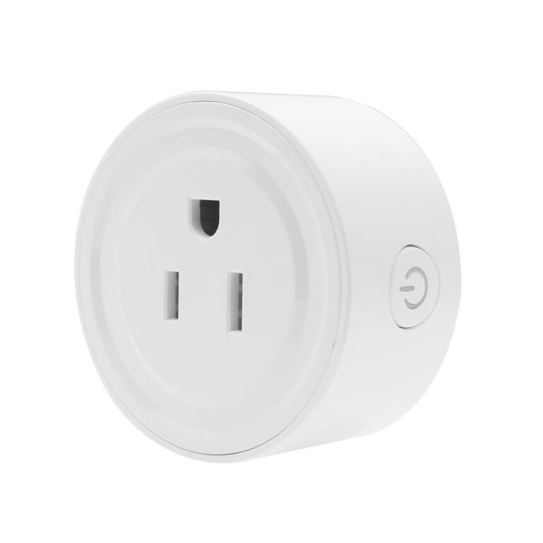 Smart Plug Wireless Wifi Socket APP Remote Control Voice Control Schedule  Function Smart In-wall Socket Outlet 10A White ( Plug, AC ) 