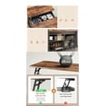 thumbnail image 4 of 31.5" Lift Top Coffee Table with Storage, Square Coffee Table for Living Room, Farmhouse Coffee Table with Large Hidden Storage Compartment and Adjustable Shelves, Black, 4 of 5