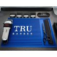 thumbnail image 1 of TRU BARBER ORGANIZER MAT 14 X 9 (AZUL) Tapete de estación de PVC flexible Tapete profesional Almohadillas para estaciones de trabajo de salón y barbería Herramientas de salón de belleza peluquero Tape, 1 of 5