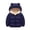 Navy, variant on Infant Baby Winter Coat Cute Bear Ear Hooded Jacket Warm Fleece Lined Outerwear Windproof Quilted Toddler Boy Girl Snow Coat Size 0-4 Years
