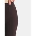 thumbnail image 4 of Time and Tru Women's Flare Ponte Pants with Front Slit, 30" Inseam Regular, Sizes XS-XXXL, 4 of 5