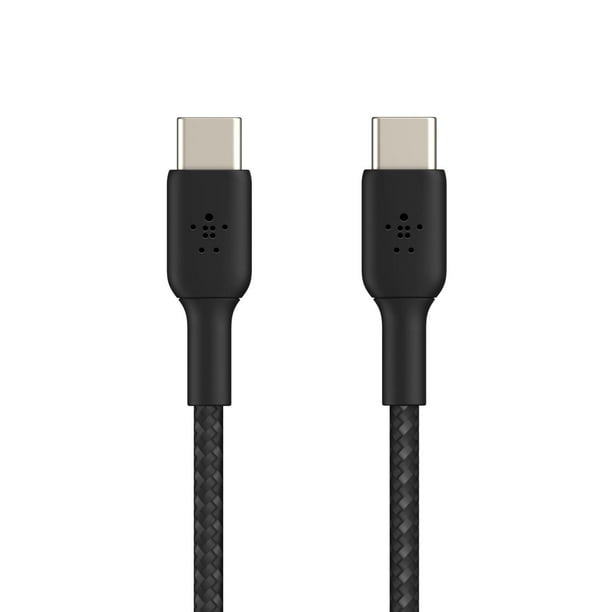 Cable Trenzado 1M Usb C a C Belkin Negro