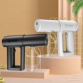 thumbnail image 1 of ¡No Te Lo Pierdas!, Pulverizador de humidificación con luz azul, pulverizador de mano inalámbrico de doble propósito con carga USB, disponible en negro o blanco Akmoler, 1 of 9