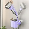 thumbnail image 4 of Back to School Savings! JOGZMZ Adjust Hands Free Hair Dryer, Wall Mounted Blow Dryer Stand Rack with Cable Hanger, Flexible Lazy Hair Dryer Bathroom Organizer, 3.94x15.35Inch, 4 of 6