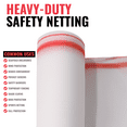 thumbnail image 4 of SEALTECH Heavy Duty Safety Debris Netting Rolls - Fire Retardant,1/4” Mesh roll, for Scaffold Enclosure, Visibility Barrier, for Construction & Agricultural Use. (White-8 ft X 100 ft), 4 of 7