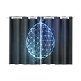 thumbnail image 3 of MKHERT Easter Egg Window Curtain Kitchen Curtains Window Treatments 26x39 inch,Set of 2, 3 of 3