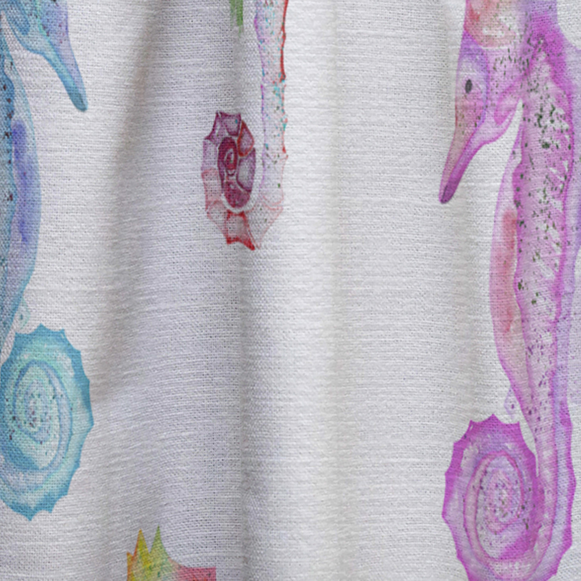 Designart 'Costal Life Form V' Nautical & Coastal Curtain Panel