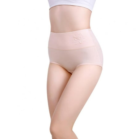 Womens Cotton Underwear High Waist Postpartum Panties Full Coverage Soft Comfortable Briefs Panty