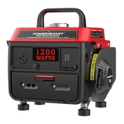 PowerSmart 1200W 2-Stroke Gas Generator Portable for Camping Outdoor, Low Noise with AC Outlet