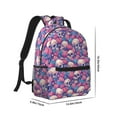 thumbnail image 2 of Yiaed white Skull blue flower Print School Backpack College Backpack Daypacks for Students High School Spacious and Durable Daypack for Work and Travel-One Size, 2 of 6