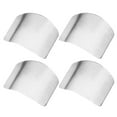 thumbnail image 1 of 4 Pcs Protège-Doigts en Acier Inoxydable pour Couper les Aliments, 1 of 8