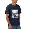 thumbnail image 2 of I'M A Mom And A Rad Tech Nothing Scares Me T-Shirt-Mother'S Day Gift Cotton T-Shirt Navy Blue Large, 2 of 5