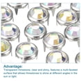 thumbnail image 4 of Uxcell 50Pack 6mm Rhinestone Stud Refills Embellishment Decorative Rivets Colorful White, 4 of 6