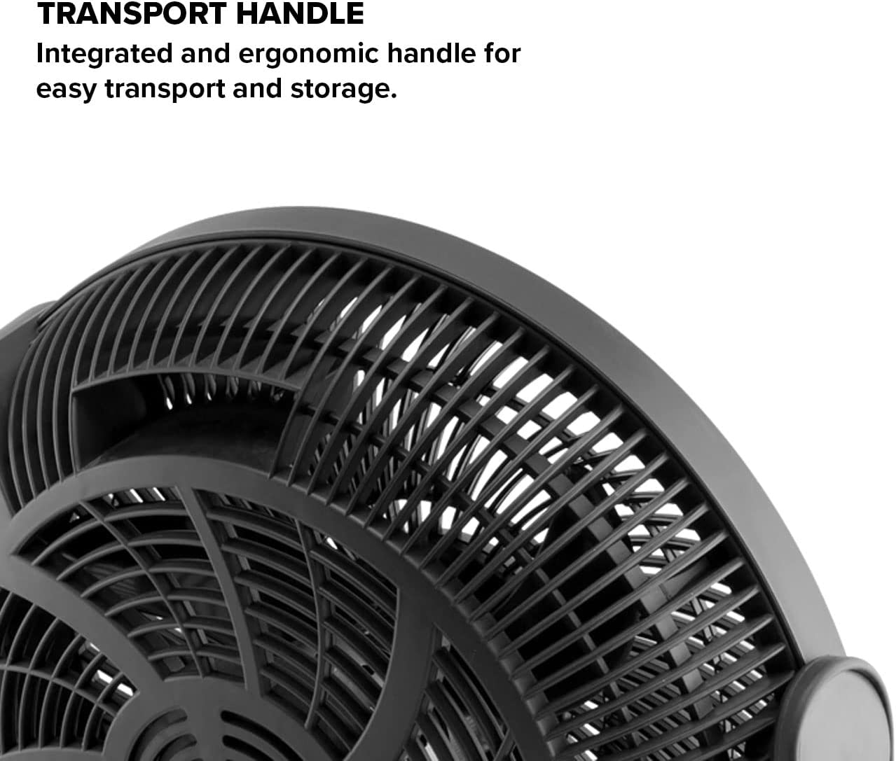 Air Monster 15750 12 Inch Power Stand Fan and Floor Fan, Room Fan, Turbo fan, Air Circulator Fan, 3 Speed Settings, High Velocity, Adjustable Tilt, Black
