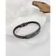 thumbnail image 2 of Pulsera de cuero trenzado para hombre de acero de titanio, 2 of 5