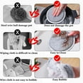 thumbnail image 3 of Bxaolu Sponges Kitchen Dish Sponge for Washing Dishes Cleaning Kitchen, All-Purpose, 6 Pack, Non Scratch, Rough Scrubbers Side for Non-Stick Cookware, Soft Microfiber Scrub Side for Dishes, 3 of 9