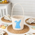 thumbnail image 6 of PEIBang Easter Bunny Basket Egg Buckets,Cute Cotton Tote Bags Egg Hunt Basket for Easter Party Gifts, 6 of 6