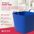 thumbnail image 2 of Life Story 26 Quart Flexi Tub, Versatile Storage Tote Home Organizer with Handles, Blue, 2 of 7