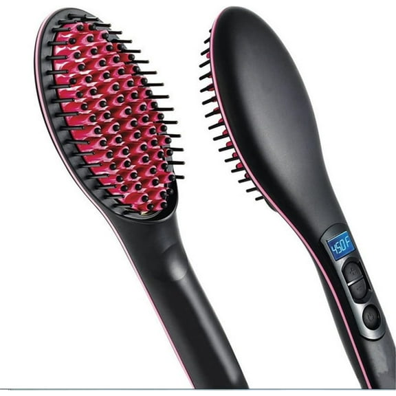 New Electric Brush Hair Straightener Hair LCD Styling Straightening Comb Ionic Hair Brush Hot Irons Comb Hairbrush Heating Comb