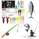 thumbnail image 4 of Los Señuelos Pesca Colocan Ganchos Cebo Suave Y Duro Swivels Con Caja para Accesorios Dulce Salada, 4 of 9