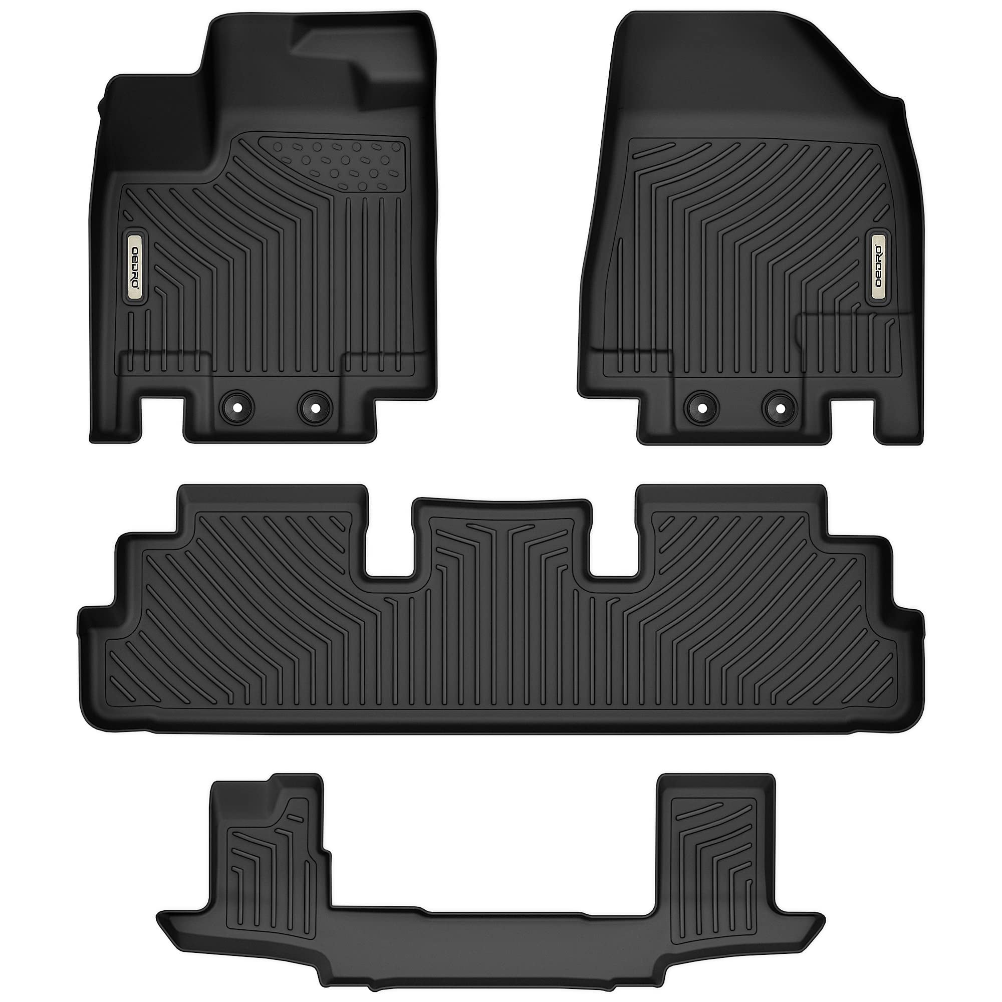 Ledkingdomus Floor Mats Liners +3rd Row For 20222023 Nissan Pathfinder