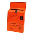 thumbnail image 5 of Caja de depósito de buzón para colgar en la pared con cerradura y llaves para mejoras en el hogar Naranja Rojo_S Sunnimix Buzón de hierro montado en la pared, 5 of 5