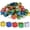36PCS, variant on Gift Box Christmas Ornaments 24 Pieces Mini Wrapped Present Boxes Miniature Foil Ornaments Decoration Boxes,Christmas Decorations,Christmas Shiny Mini Boxes Ornaments 1.2 Inches