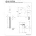 thumbnail image 5 of Kingston Brass KB1403BL Victorian Single-Handle Bathroom Faucet with Pop-Up Drain, Antique Brass, 5 of 5