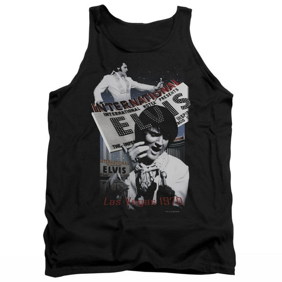 Elvis Presley International Hotel Tank Top Black