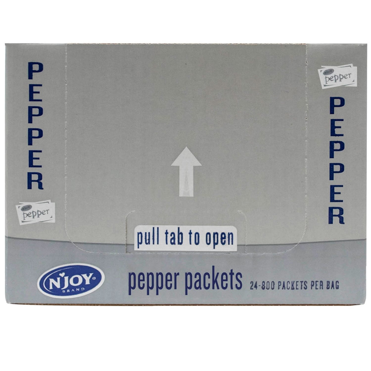 N’Joy Black Pepper Packets, 800 Count with Bowl