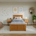 thumbnail image 2 of AFI Madison Twin XL Foundation Bed with Matching Footboard, Light Toffee, 2 of 13