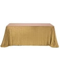 thumbnail image 3 of Balsa Circle Gold 90" x 156" Sequin Rectangular Tablecloth Dining Table Linens, 3 of 8