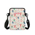 thumbnail image 2 of FUIALDOLG Crossbody Purse for Work, with Zipper Double Deck Crossbody Bag for Women Cactus Flower Crossbody Bags, 2 of 7