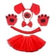 thumbnail image 4 of Diadema con orejas de perro y pajarita de cola, accesorios para el pelo de la nariz para perros, accesorios para disfraces Rojo con Vestido jinwen Diadema de cola de disfraz, 4 of 8