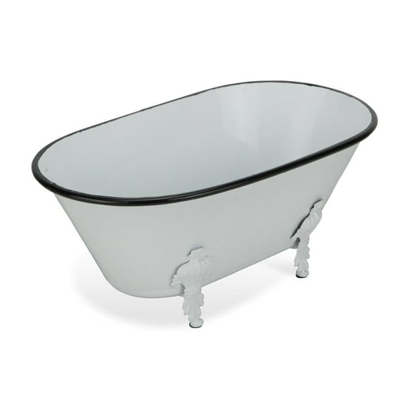 Bañera Cheung's Lavande de metal con forma de flor de lis grande