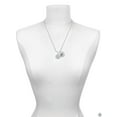 thumbnail image 3 of Delight Jewelry Silvertone Disc with Crystal Heart Silvertone Script Initial Disc - I - Charm Necklace, 20"+3", 3 of 4