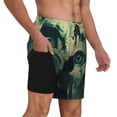 thumbnail image 2 of Daiia Eyes Watching In The Dark Mens Swim Trunks Swim Shorts Quick Dry Swim Shorts with Mesh Lining Pockets-Small, 2 of 9