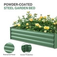 thumbnail image 5 of Aoodor 4x4x3 ft Raised Garden Metal Bed Mini Greenhouse Kit with 2 Roll-up Zipper Doors, 5 of 8