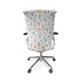 thumbnail image 5 of Ambesonne Cartoon Office Chair Cover Stretchable High Back, Hand Drawn Animals Pattern, Multicolor, 5 of 6