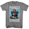 thumbnail image 1 of Macho Man Purely Savage Graphite Heather Adult T-Shirt, 1 of 2