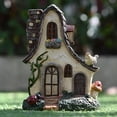 thumbnail image 1 of Casa de jardín de hadas Baoblaze miniatura de resina 14x12x20cm, 1 of 8