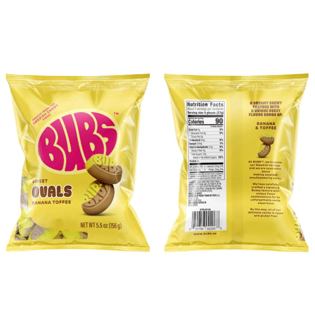 Bubs Candy Variety Pack, Assorted Swedish Gummy Flavors, 4 Pack