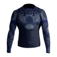 thumbnail image 2 of Raven Fightwear Men's Nordic Blue IBJJF Approved MMA Rash Guard 2X-Large, 2 of 3