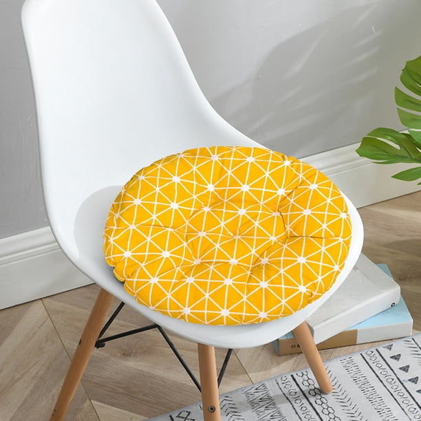 Cojín redondo para silla - Cojín de asiento de 18 pulgadas de diámetro para oficina y hogar, tela suave, multicolor, 45x45x6 cm