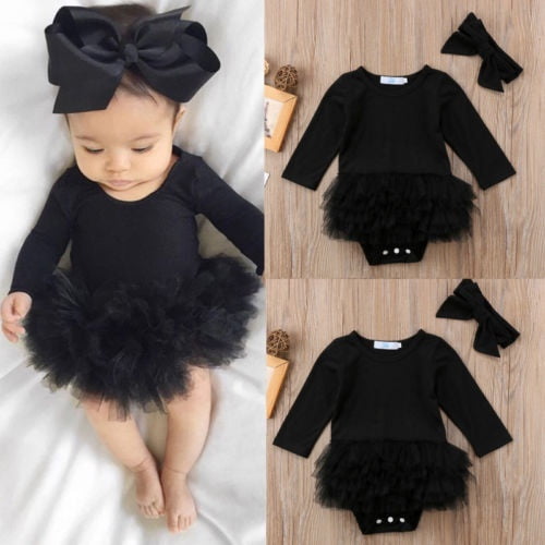 baby girl little black dress