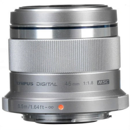 Olympus - M.Zuiko Digital ED 45mm f/1.8 Portrait Lens for Most Micro Four Thirds Cameras - Silver