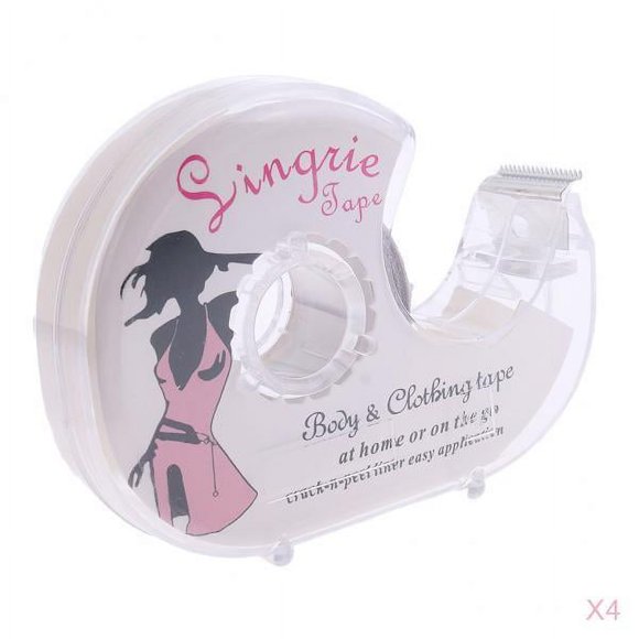 lionlar 4x Fashion Transparent Body Tape for Skin Dress Double Sided Clothing Tit Toupee