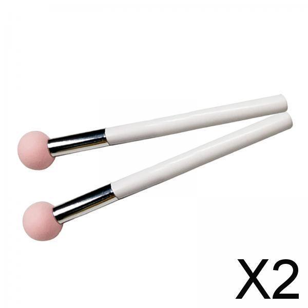 2x2x Cepillo de Esponja debajo de Los Ojos Cepillo para Base Líquida , 2 piezas