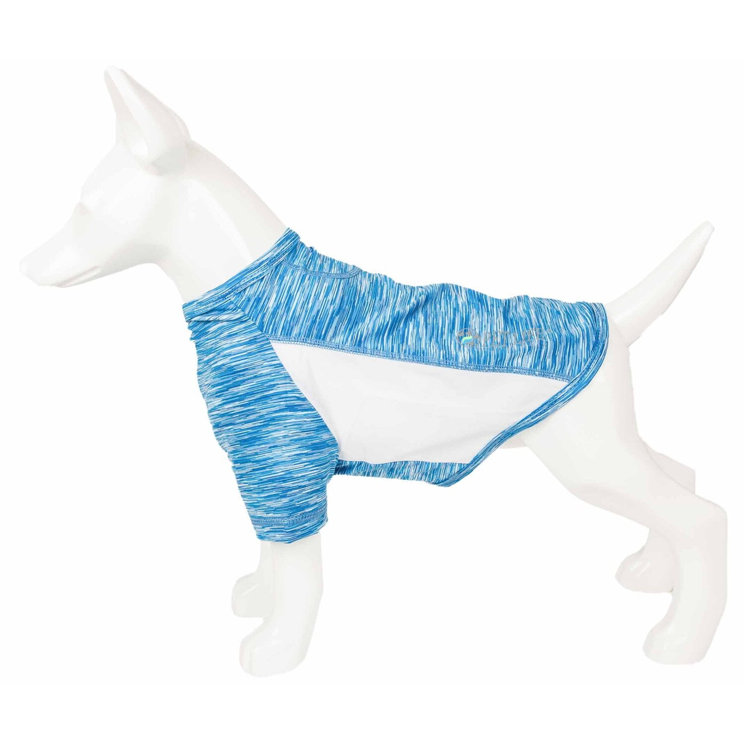 Pet Life ® Active 'Warf Speed' Heathered Ultra-Stretch Yoga Fitness Dog T-Shirt