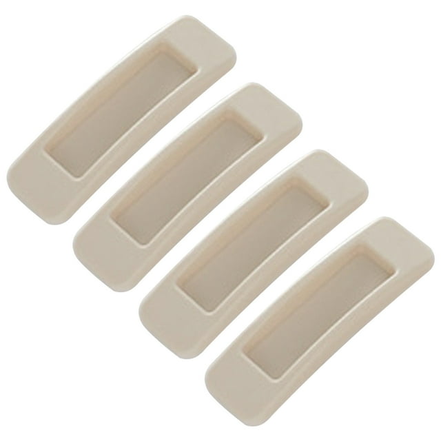 CEHVOM 4 Pieces Self-Stick Instant Cabinet Drawer Handle Helper Auxiliary Kitchen Cabinet Door Window Handle Sticker Convenient Opening Stick-On Handles Clearance